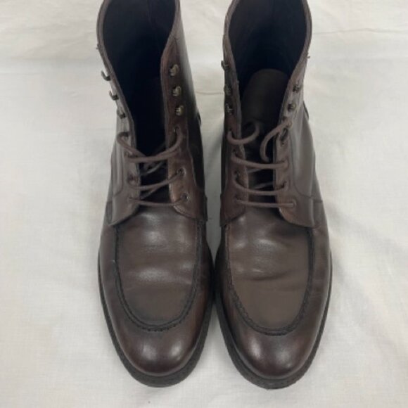 To Boot New York Adam Derrick Leather Lace-Up Boots – Made in Italy – Size 12 - Picture 2 of 8